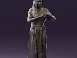 woman showing the heart 0606 3d print ready Modelo de Impressão 3D