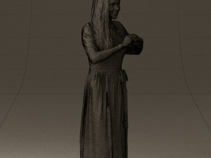 woman showing the heart 0606 3d print ready Modelo de Impressão 3D