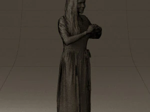 woman showing the heart 0606 3d print ready 3D Print Model