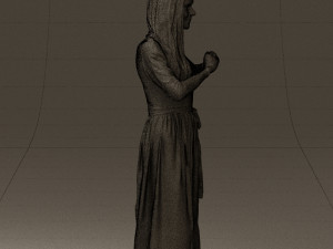 woman showing the heart 0606 3d print ready Modelo de Impressão 3D