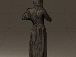 woman showing the heart 0606 3d print ready Modelo de Impressão 3D