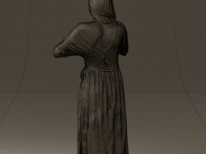 woman showing the heart 0606 3d print ready Modelo de Impressão 3D