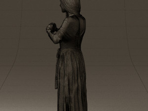 woman showing the heart 0606 3d print ready Modelo de Impressão 3D