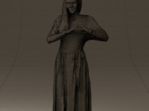 woman showing the heart 0606 3d print ready Modelo de Impressão 3D