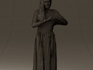 woman showing the heart 0606 3d print ready Modelo de Impressão 3D
