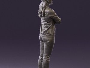 woman in plaid tshirt 0608 Modèle 3D