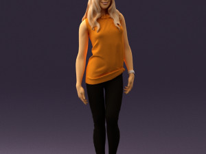 woman in orange top 0609 3D 모델