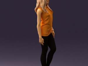 woman in orange top 0609 3D 모델