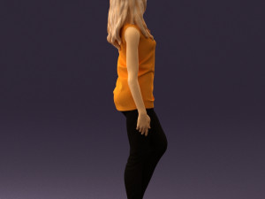 woman in orange top 0609 3D 모델