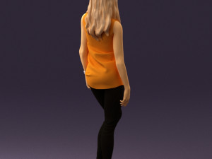 woman in orange top 0609 3D 모델
