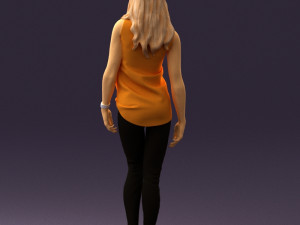 woman in orange top 0609 3D 모델
