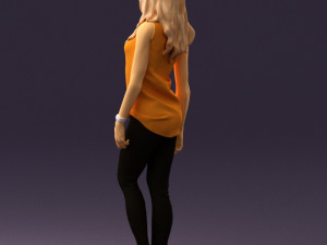 woman in orange top 0609 3D 모델