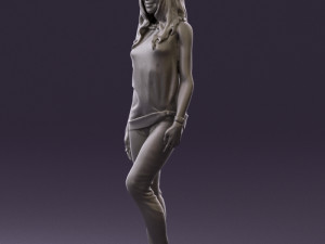woman in orange top 0609 3D 모델