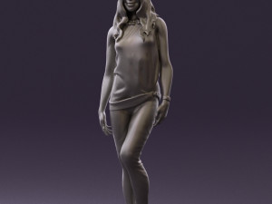 woman in orange top 0609 3D 모델