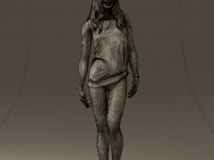 woman in orange top 0609 3D 모델