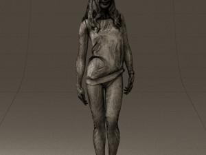 woman in orange top 0609 3D 모델