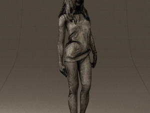 woman in orange top 0609 3D 모델
