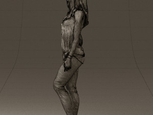 woman in orange top 0609 3D 모델