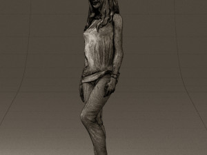 woman in orange top 0609 3D 모델
