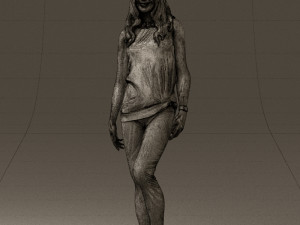woman in orange top 0609 3D 모델