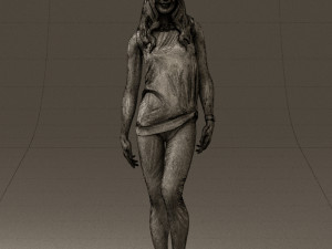woman in orange top 0609 3D 모델