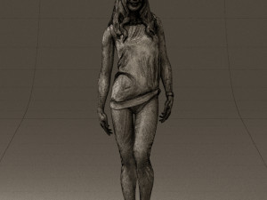 woman in orange top 0609 3D 모델