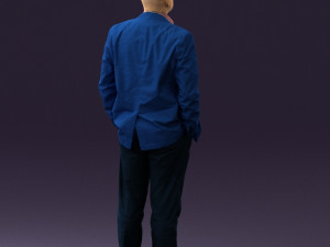 man in blue suit top jeans 0604 3d print ready 3D Принт Модель