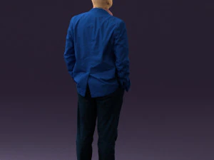 man in blue suit top jeans 0604 3d print ready 3D Print Model