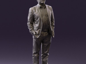 man in blue suit top jeans 0604 3d print ready 3D Принт Модель