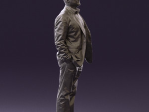 man in blue suit top jeans 0604 3d print ready 3D Принт Модель