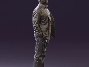 man in blue suit top jeans 0604 3d print ready 3D Print Model