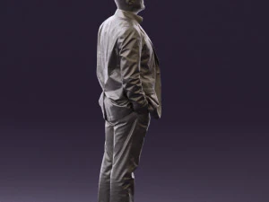 man in blue suit top jeans 0604 3d print ready 3D Print Model