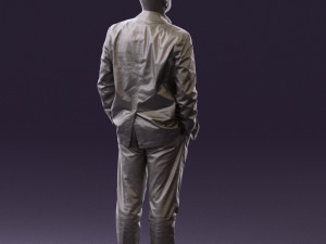 man in blue suit top jeans 0604 3d print ready 3D Принт Модель