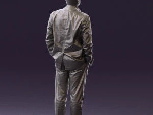 man in blue suit top jeans 0604 3d print ready 3D Print Model