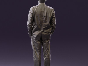 man in blue suit top jeans 0604 3d print ready 3D Принт Модель