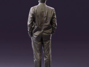 man in blue suit top jeans 0604 3d print ready 3D Print Model