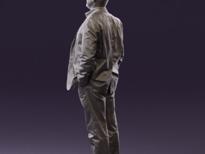 man in blue suit top jeans 0604 3d print ready 3D Принт Модель