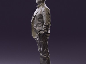man in blue suit top jeans 0604 3d print ready 3D Принт Модель