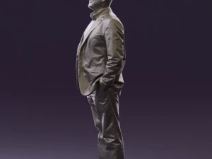 man in blue suit top jeans 0604 3d print ready 3D Print Model