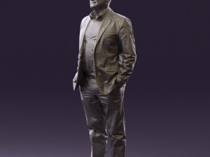 man in blue suit top jeans 0604 3d print ready 3D Принт Модель
