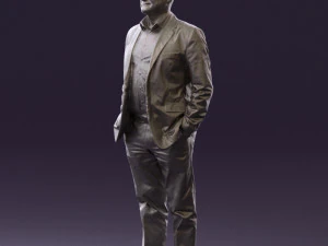man in blue suit top jeans 0604 3d print ready 3D Print Model