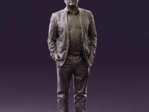 man in blue suit top jeans 0604 3d print ready 3D Принт Модель