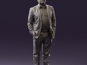 man in blue suit top jeans 0604 3d print ready 3D Принт Модель