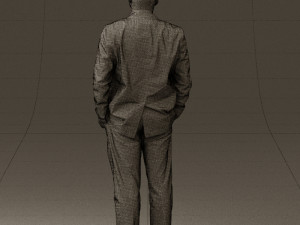 man in blue suit top jeans 0604 3d print ready 3D Принт Модель