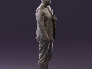 man in black top green pants 0610 3d print ready 3D प्रिंट मॉडल