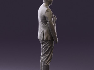 man in black top green pants 0610 3d print ready 3D प्रिंट मॉडल