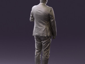 man in black top green pants 0610 3d print ready 3D प्रिंट मॉडल