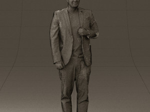 man in black top green pants 0610 3d print ready 3D प्रिंट मॉडल