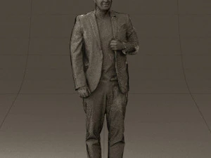 Mann in schwarzem Top und gr&uuml;ner Hose 0610 3D-Druck bereit 3D Druckmodell