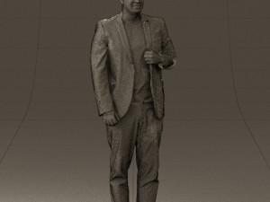 man in black top green pants 0610 3d print ready 3D प्रिंट मॉडल